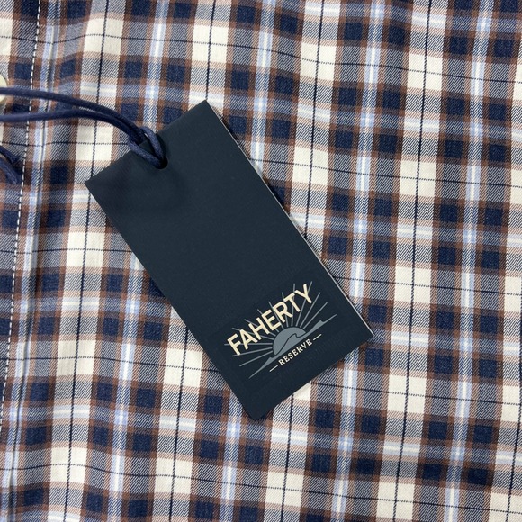 NWT FAHERTY Mens XXL Reserve The Movement Shirt‎ Plaid Long Sleeve Button Down - Picture 12 of 14